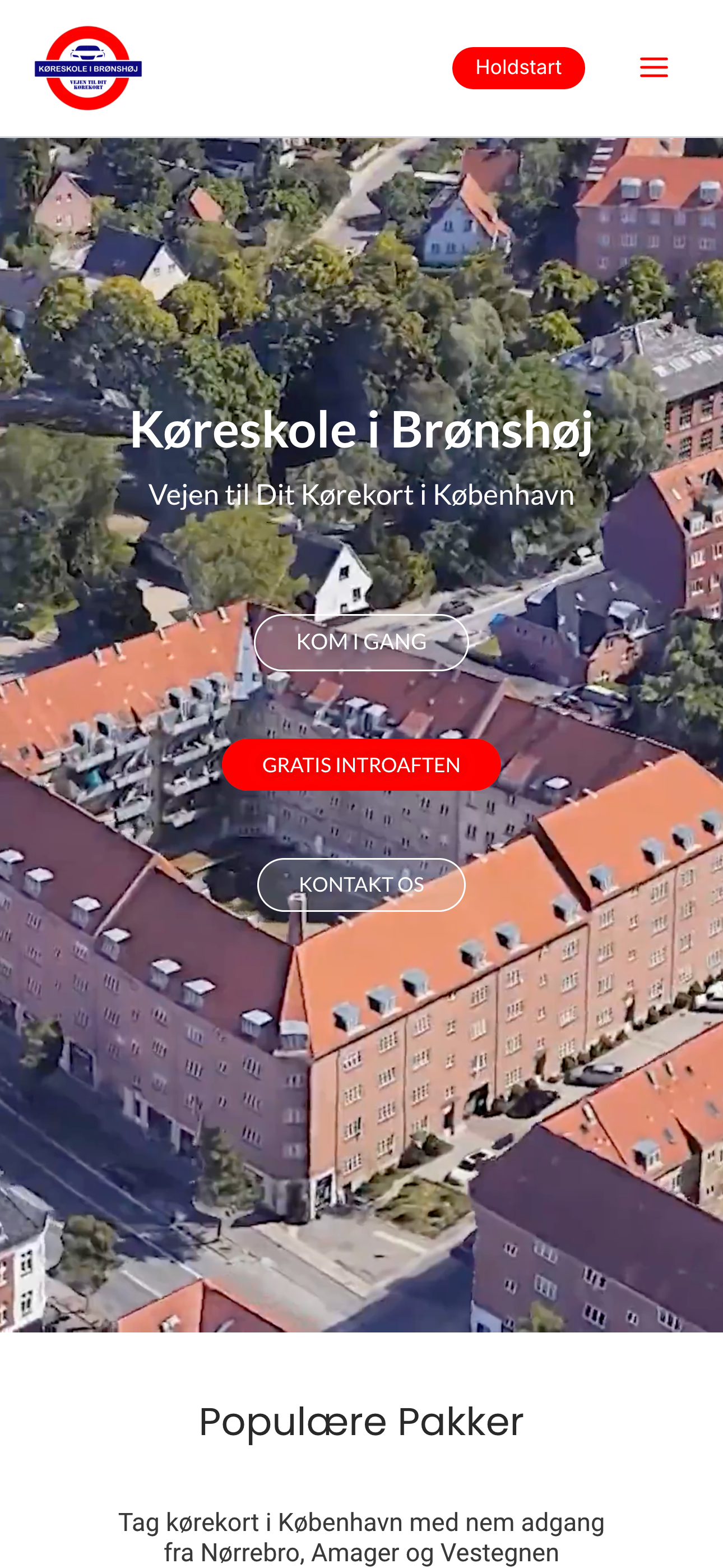 Køreskole i Brønshøj, mobil visning af den nye hjemmeside